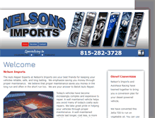 Tablet Screenshot of nelsonsimports.com